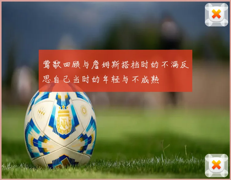 莺歌回顾与詹姆斯搭档时的不满反思自己当时的年轻与不成熟